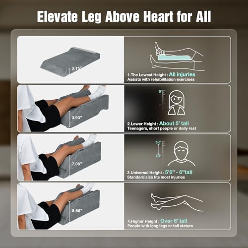 LightEase Adjustable Leg Pillow, Leg Elevation Pillows - Image 4