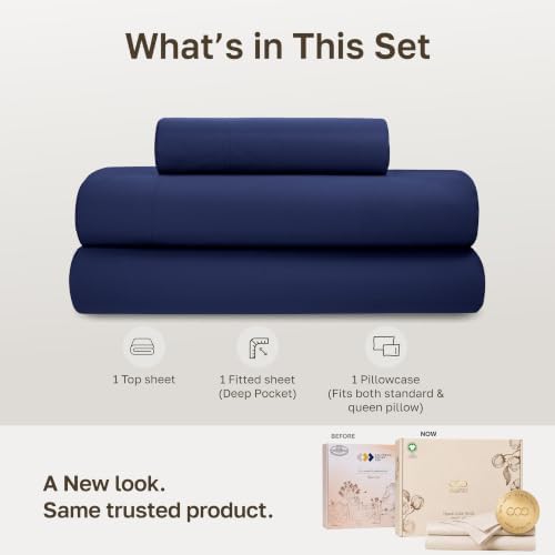 California Design Den 100% Organic Cotton Twin Bed Sheets - Image 3