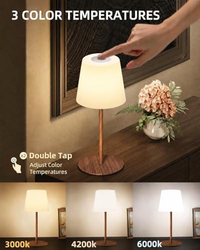 EZVALO Spa-Like Shower Lamp – IP65 Waterproof Bathroom Lamp, 4500mAh Rechargeable Cordless Mood Light, 3 Color Temps for Relaxing Bathroom & Bathtub Experience (2 Pack) - Image 6