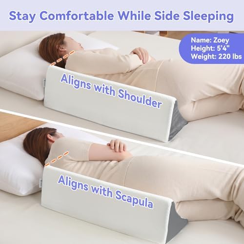 Vekkia Wedge Pillow for Side Sleeping, Back Support - Image 6