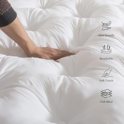 WhatsBedding 5 Inch Memory Foam Mattress Topper, Deep Pocket - Image 3