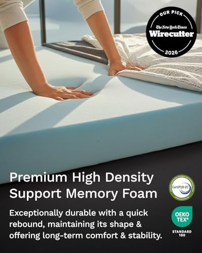 Viscosoft 3 Inch Memory Foam Mattress Topper Full - Image 2