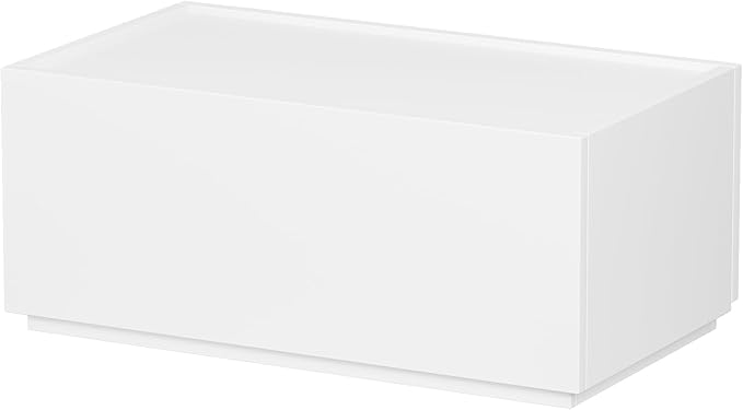 Stackable Storage Drawers, Wooden Drawer Storage Organizer, Modern Nightstands with Wooden Drawers, Small Storage Cabinet, Modular Design, Available in 2 Sizes for Versatile Use White Large