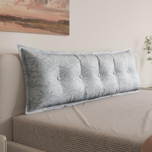 WOWMAX Headboard Pillow Queen Bolster Reading Pillow by WOWMAX