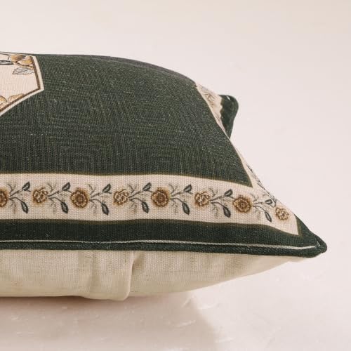 ISAENNE Vintage Linen Rectangle Throw Pillow Cover - Image 5