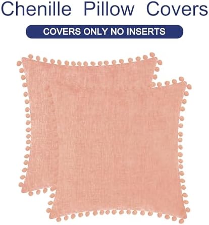 CaliTime Decorative Couch Throw Pillow Covers 18 X 18 Inches Dusty Pink - Image 6