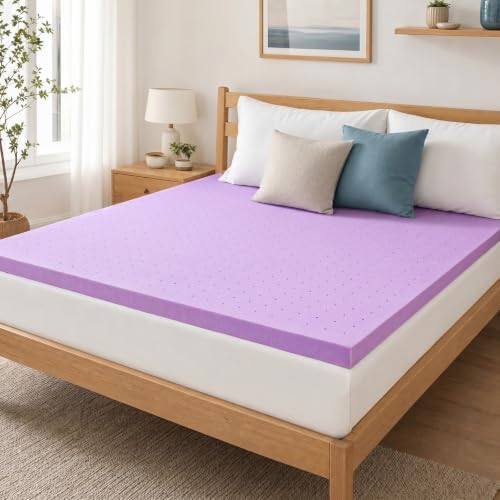 DUMOS 2 Inch Queen Mattress Topper Cooling Gel Ventilated Memory Foam by DumosLifestyle