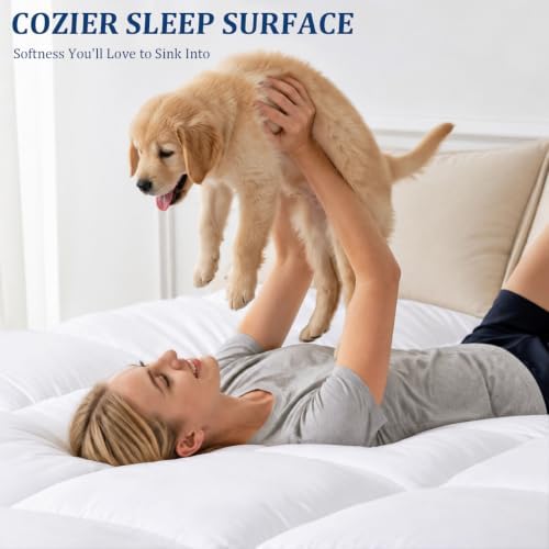 Cal King Mattress Topper, 900 GSM High-Fill Design, Fuller & Plusher Feel - Image 4