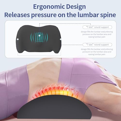 Cooling Lumbar Support Pillow for Office Chair, Memory Foam Car Back Cushion - Image 7