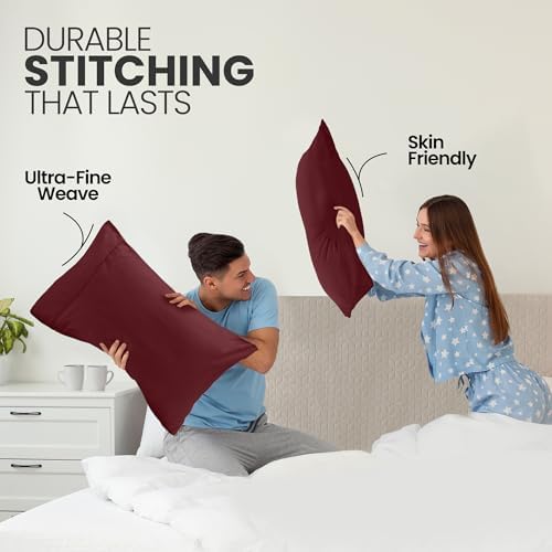 Pillow Cases King Size Set of 2, Ultra Soft Comfy Pillow Covers - Image 4