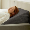 Bedluxe Wedge Pillow, 12 inch Bed Wedge Pillow, Elevated Body Pillow by Bedluxe