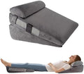 3Pcs Wedge Pillow Set for After Surgery, Acid Reflux Relief, Adjustable Bed by WGAKCED