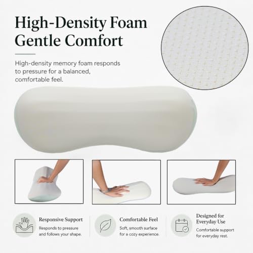 Lumbar Support Pillow for Bed, Memory Foam Lower Back Pillow for Sleeping - Image 5