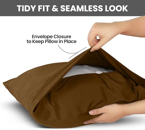 Pillow Covers Queen Size Set of 4, Soft and Comfy Pillow Cases - Image 3