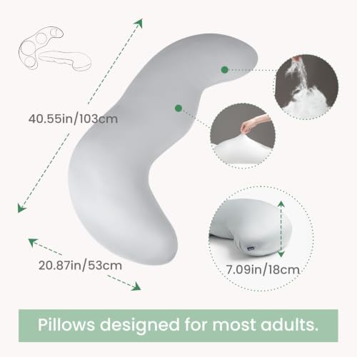 Body Pillows for Adults, Full Body Pillow for Side Sleepers, Long Body Pillow - Image 6