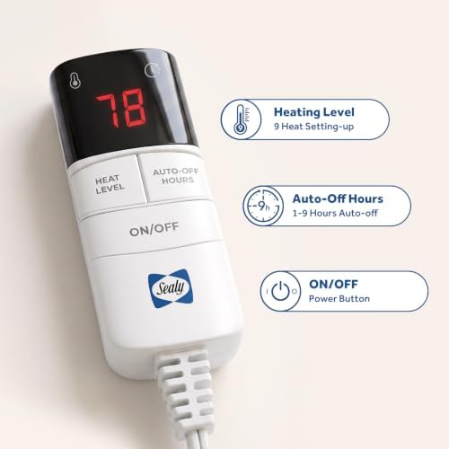 Sealy Heated Mattress Pad Twin 39×75 Single Control - Image 2