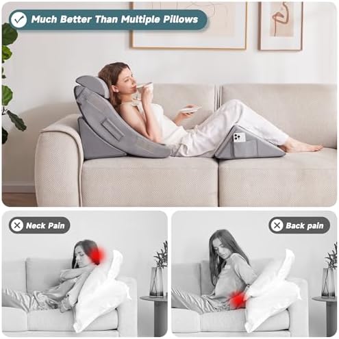Yojoker 4pcs Orthopedic Bed Wedge Pillow Set - Image 6