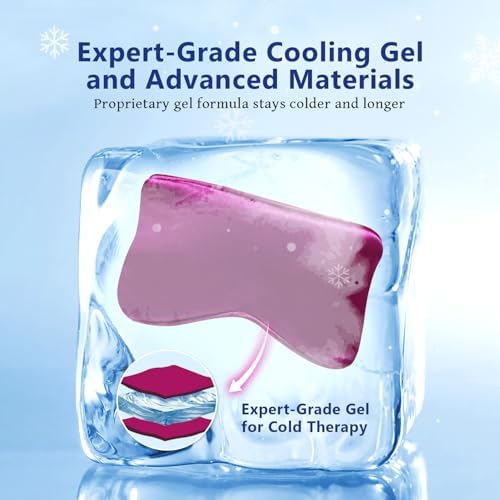 Cooling Eye Mask for Sleeping Silk Migraine Headache Relief Gel Mask Cold - Image 3