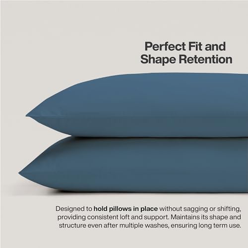 QUEENSBAY King Pillow Cases Set of 2, Microfiber Cooling Pillowcases, Soft - Image 5