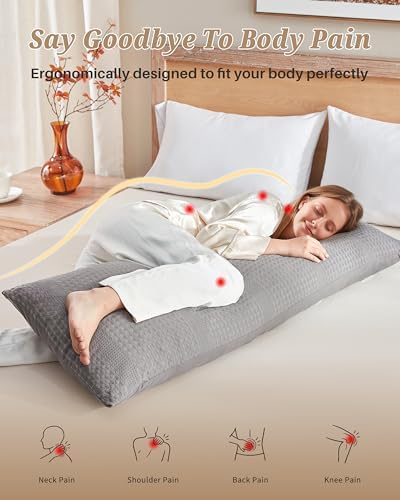 YZ HOME Waffle Weave Body Pillow - Image 4