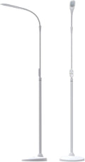 Stella Sky Two Premium 10W LED Floor Task Lamp - White - Adjustable Dimmable Low Vision Natural Sunlight Light - Bright Macular Degeneration Lighting - Hobby, Crafting, Sewing, Artist, Reading, Office