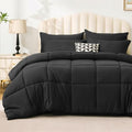 Love's cabin Full Comforter Set Ash Black, 7 Pieces Full Bed in a Bag, All by Lovescabin