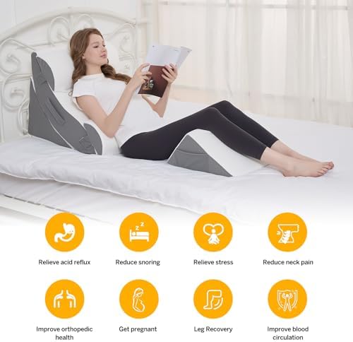 Wedge Pillow Set for After Surgery – 5PCS Orthopedic Bed Wedge Pillow Set for - Image 4