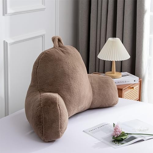 A Nice Night Khaki Reading Pillow, 18.5" Bed Wedge Pillows - Image 3