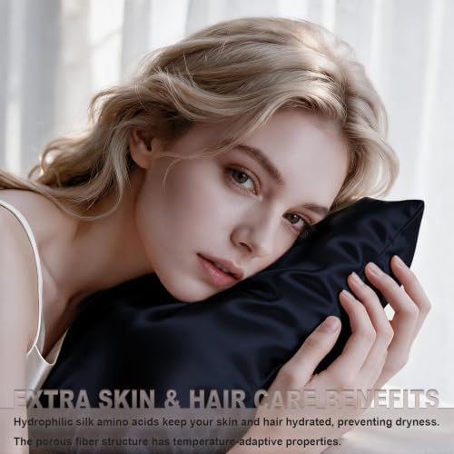 LYSHIN Silk Pillow Cases 2 Pack King Size - Image 3