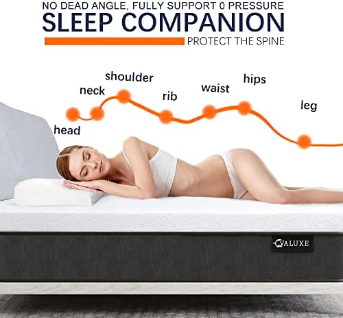 VALUXE 4 Inch Gel Memory Foam Mattress Topper Twin Size - Image 5
