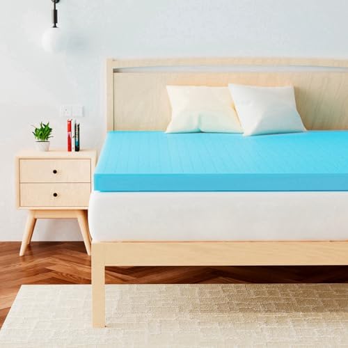 Airensky 3 Inch Memory Foam Mattress Topper, Cooling Gel High Density by Airensky