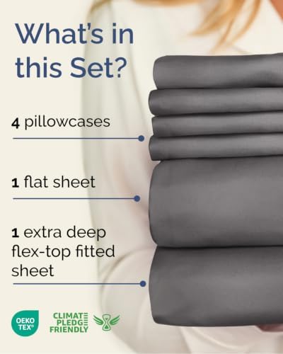 Flex Top Split Head King 6 Piece Sheet Set - Image 2