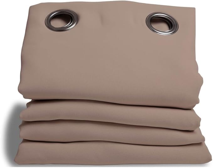 Moondream DecibelControl™ 3-in-1 Soundproof Curtain | Noise Reduction | Thermal Insulation | 100% Blackout | Patented Technology | Made in Europe | Grommet | 55" W x 108" L | Beige - Pelican MC8220