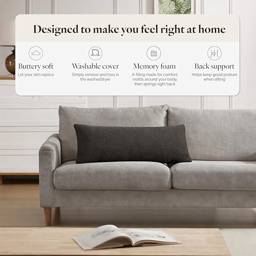 Sunday Citizen Snug Lumbar Pillow – Soft Memory Foam Lumbar Throw Pillow - Image 3