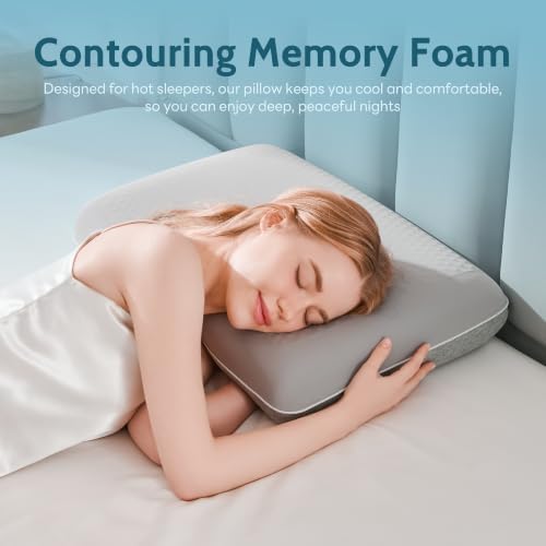 Gel Cooling Pillows for Hot Sleepers, Cooling Memory Foam Pillow - Image 6