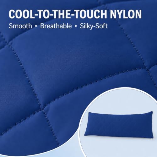 KISSKI Cooling Body Pillow Cover, Quilted Pillowcase - Image 3
