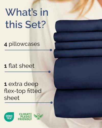 Flex Top Split Head King 6 Piece Sheet Set - Image 2