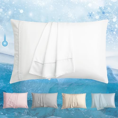 Cooling Pillow Cases Set of 2, Standard Size Cool Pillowcases by Unknown