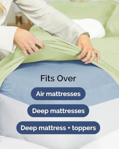 CGK Linens 2 Pack Extra Deep Twin Fitted Sheets - Image 7