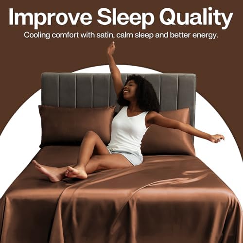 MR&HM Satin Pillowcase 2 Pack, Standard Size 20"x26" - Image 4