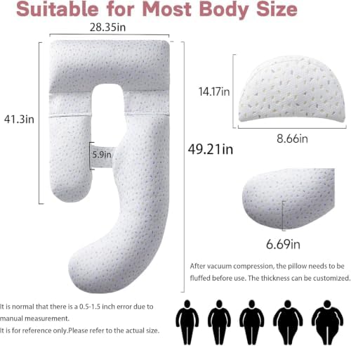 Pregnancy Pillows for Sleeping, Full Body Maternity Pillow - Image 2