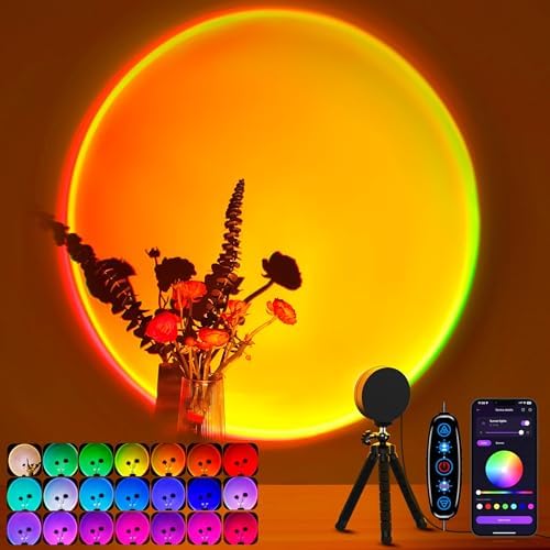 XEBKOR Sunset Lamp Projector Multicolor Changing LED Projection Lamps by XEBKOR