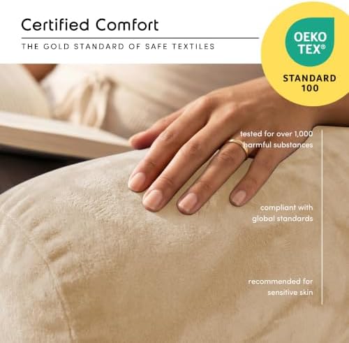 Nestl Reading Pillow for Bed, Back Pillow for Sitting Up in Bed - Image 5