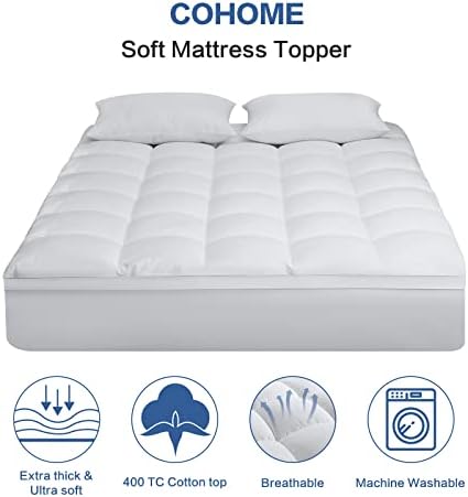 COHOME Queen Mattress Topper, Extra Thick Cooling Mattress Pad - Image 2