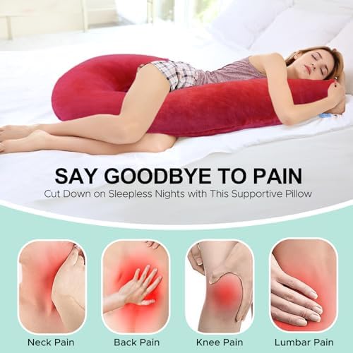 Body Pillow for Adults, Swan Shaped Pillow Insert for Sleeping, 49 In - Image 2