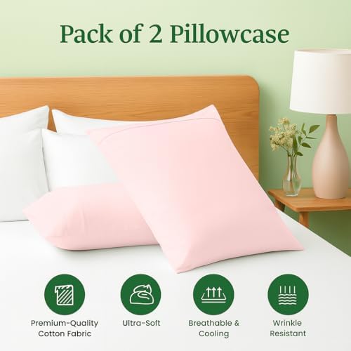 Cotton Delight 100% Organic Cotton Queen Pillowcases Set of 2 – 600 Thread - Image 3