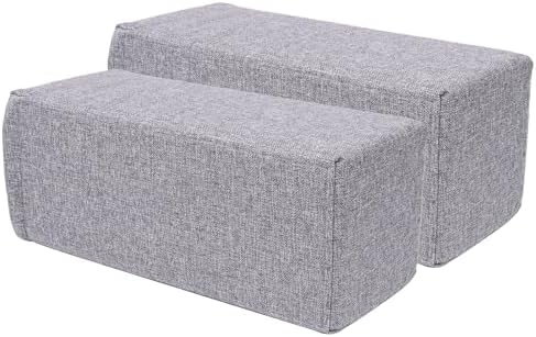 2 Pack Couch Arm Rest Pillow, High Density Foam Armrest Cushion, Removable & by MMuteTouch