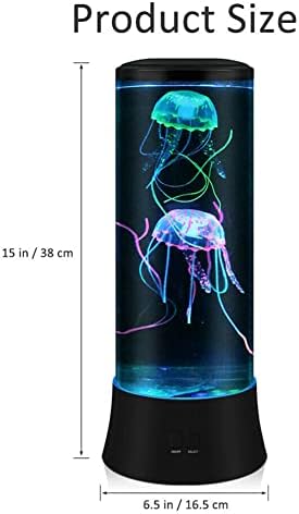 EDIER Jellyfish Lamp, LED Fantasy Jelly Fish Light, 7 Color Setting Jellyfish Tank Table Lamp Decorations for Home Office Decor Great Kids - Image 3