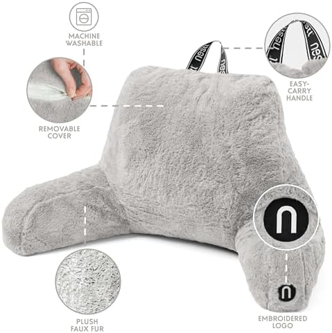 Nestl Fur Reading Pillow, Stylish Back Pillow - Image 4