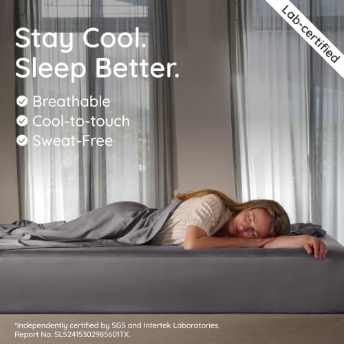 Bambaw 100% Viscose Derived from Bamboo Fitted Sheet, Cooling Fitted Sheet King - Image 3